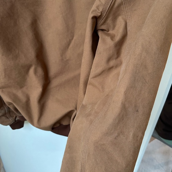 Carhartt Thermal-Lined Duck Active Jacket J131 Made in USA Hooded size L Tall - Picture 6 of 11